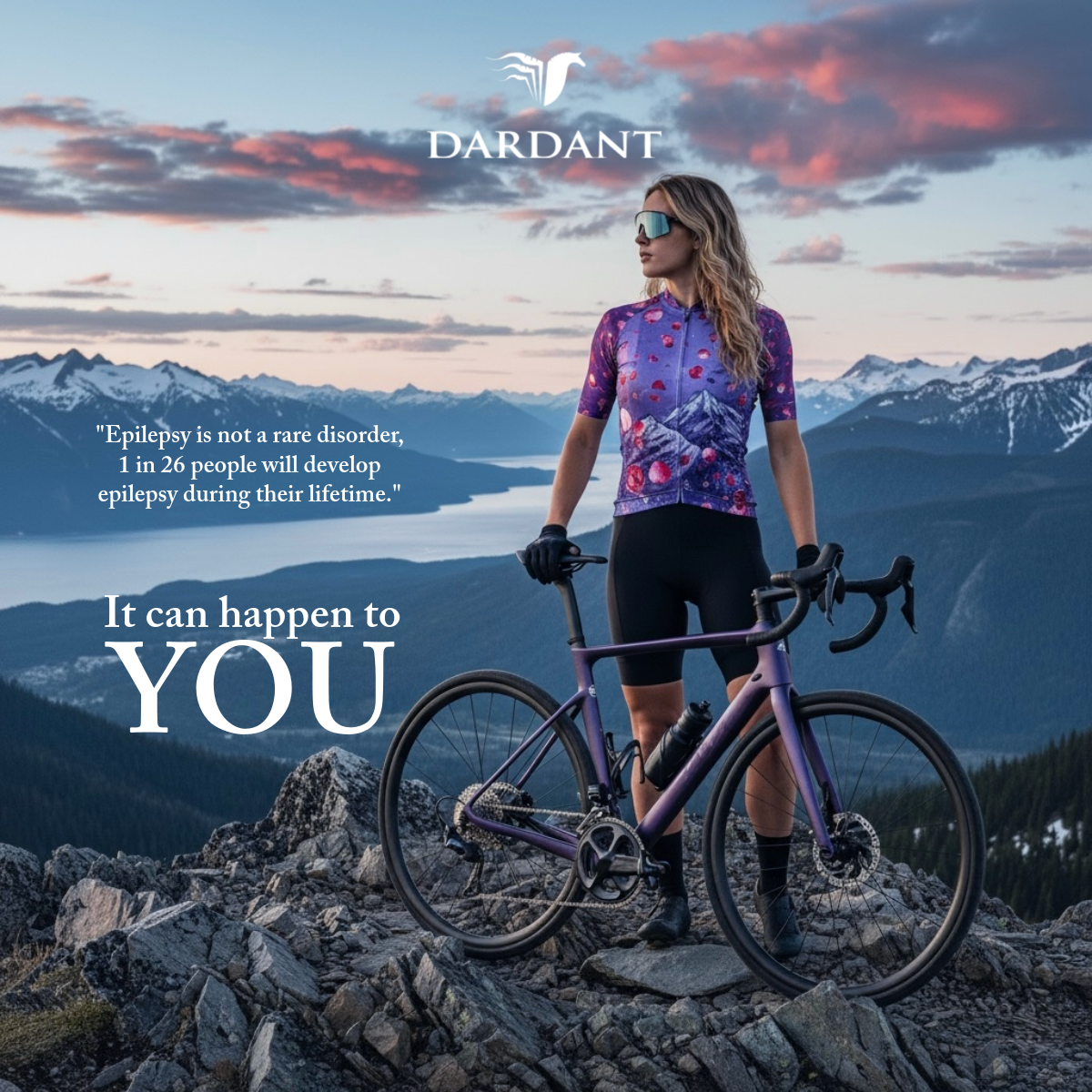 Dardant Purple 
Cycling Jersey